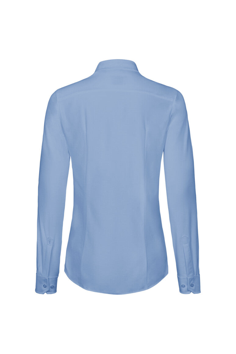 HAKRO Bluse Natural Stretch - Ozeanblau - 4