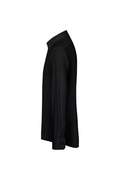 HAKRO Hemd Natural Stretch Regular - Schwarz - 2