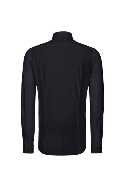 HAKRO Hemd Natural Stretch Regular - Schwarz - 4