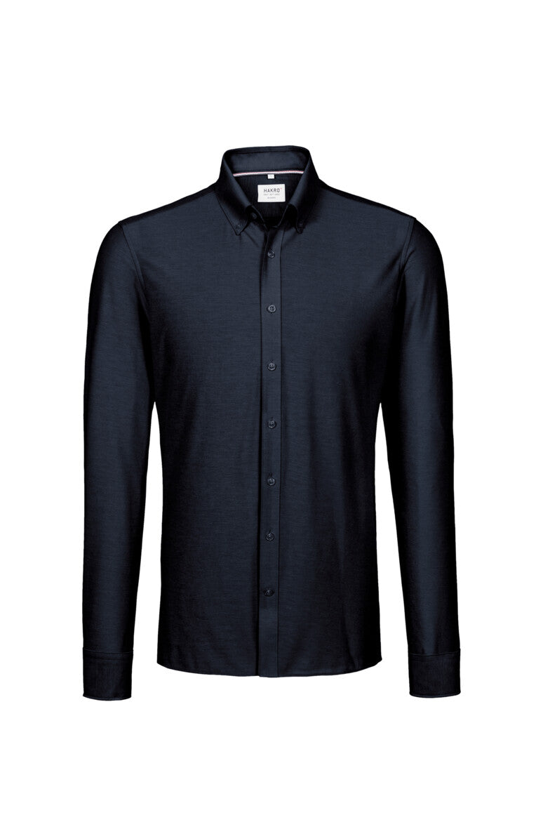HAKRO Hemd Natural Stretch Regular - Tinte - 1