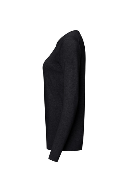 HAKRO Damen Pullover Premium-Baumwolle - Schwarz - 2
