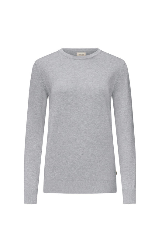 HAKRO Damen Pullover Premium-Baumwolle - Grau meliert - 1