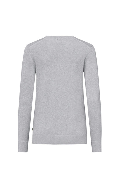 HAKRO Damen Pullover Premium-Baumwolle - Grau meliert - 3