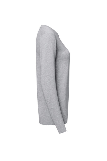 HAKRO Damen Pullover Premium-Baumwolle - Grau meliert - 4