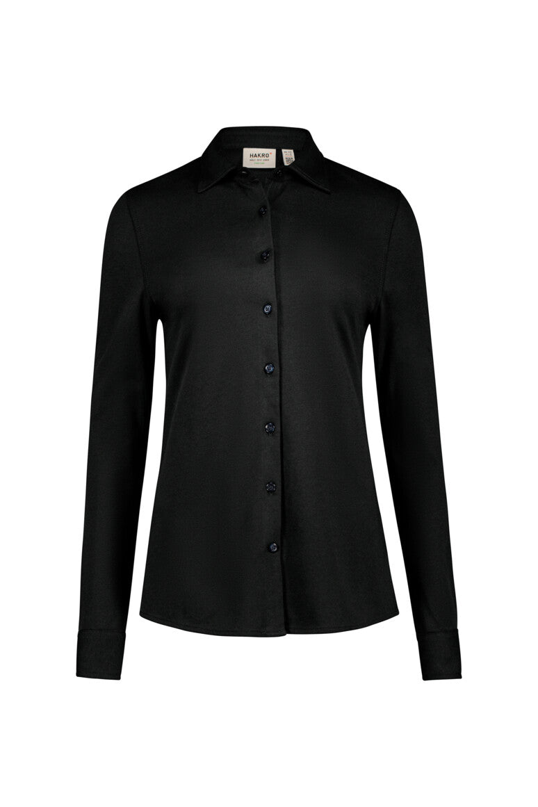 HAKRO COTTON TEC® Bluse - Schwarz - 1