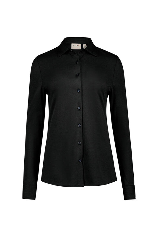 HAKRO COTTON TEC® Bluse - Schwarz - 1