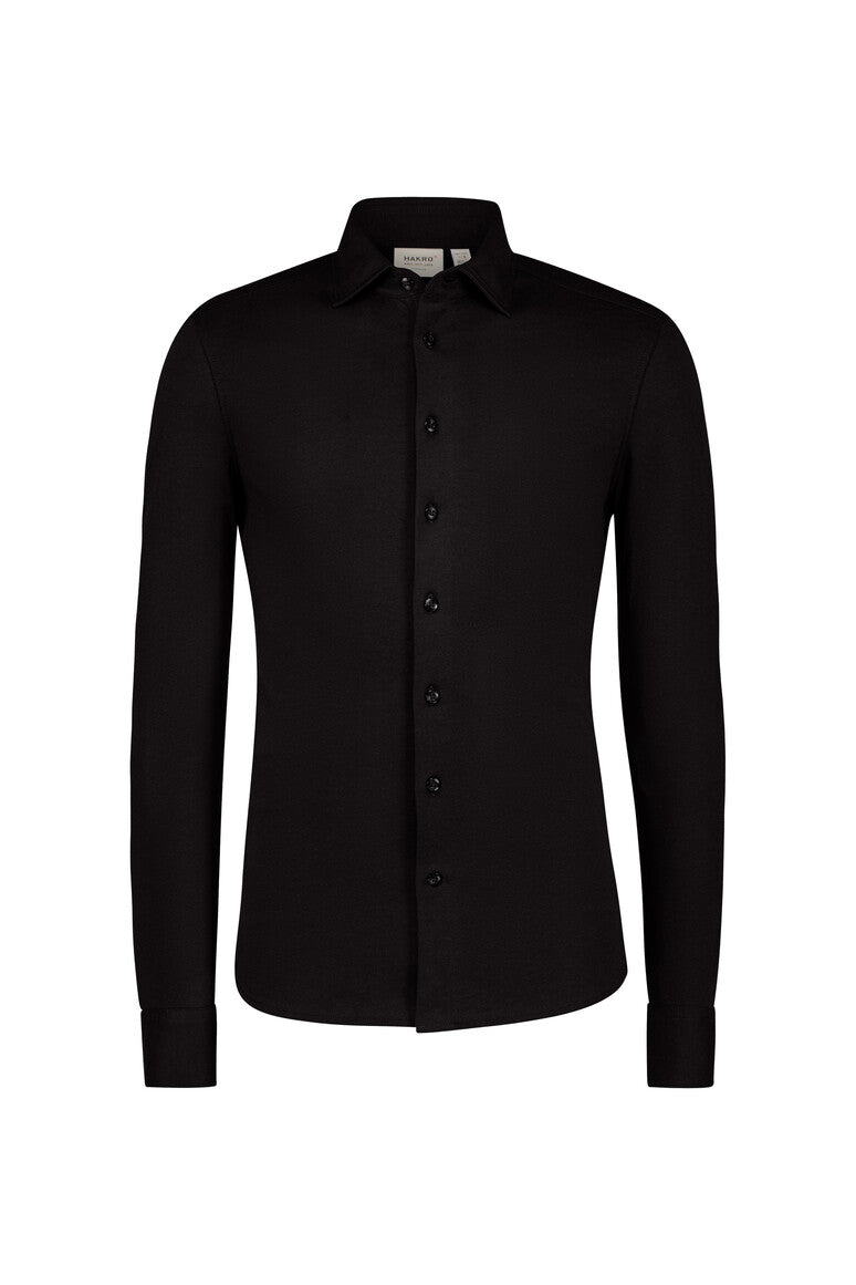 HAKRO COTTON TEC® Hemd - Schwarz - 1