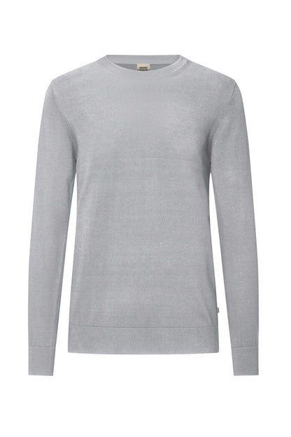HAKRO Pullover Premium-Baumwolle - Grau meliert - 1