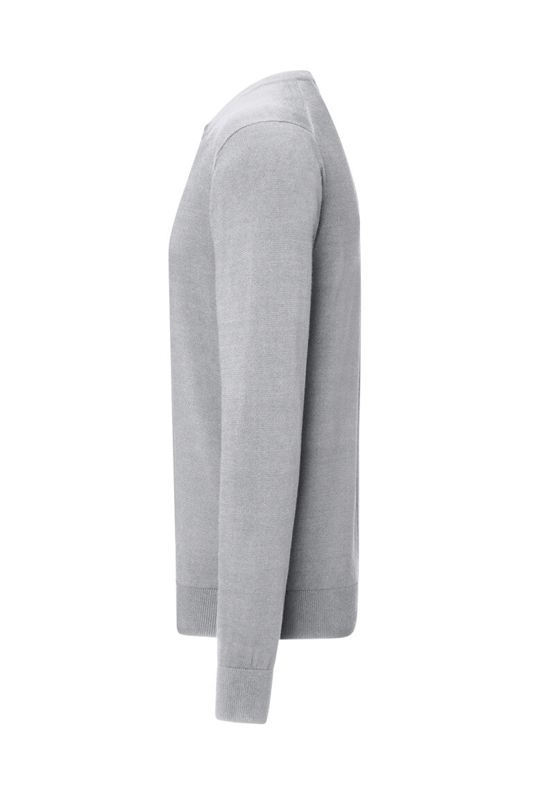 HAKRO Pullover Premium-Baumwolle - Grau meliert - 2