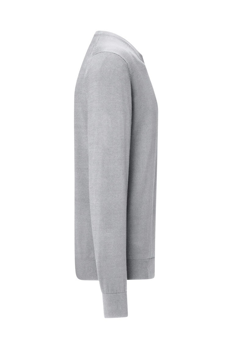 HAKRO Pullover Premium-Baumwolle - Grau meliert - 4