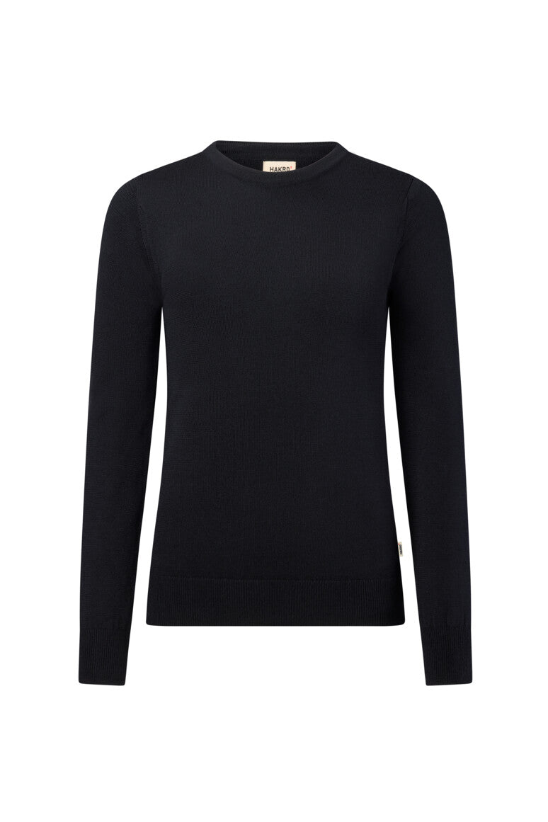 HAKRO Damen Pullover Merino-Wolle - Schwarz - 1