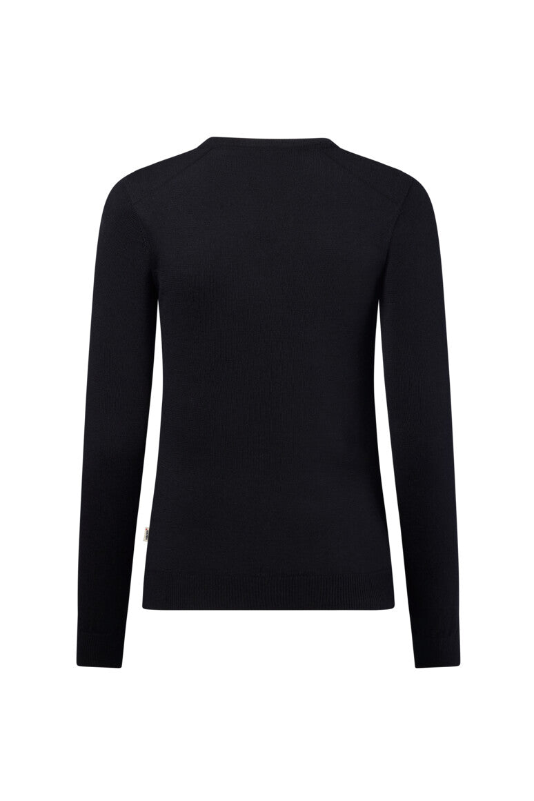 HAKRO Damen Pullover Merino-Wolle - Schwarz - 3