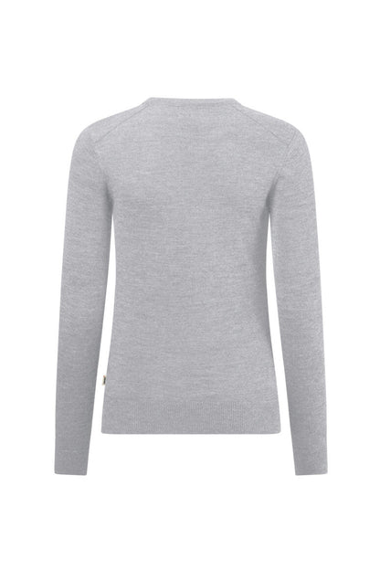 HAKRO Damen Pullover Merino-Wolle - Grau meliert - 3