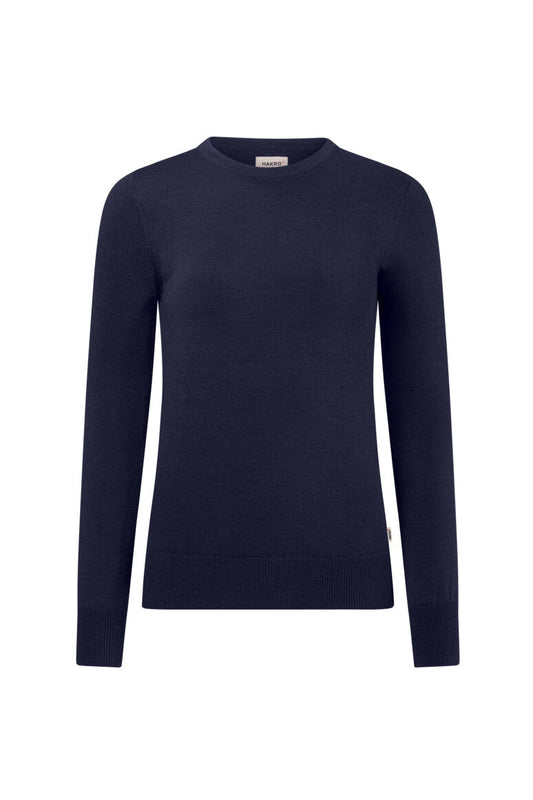 HAKRO Damen Pullover Merino-Wolle - Tinte - 1