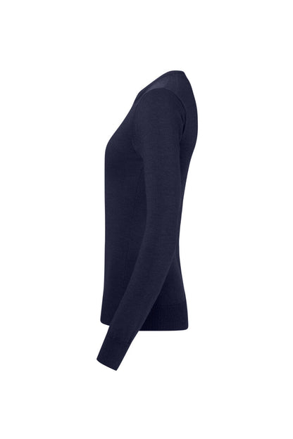 HAKRO Damen Pullover Merino-Wolle - Tinte - 2