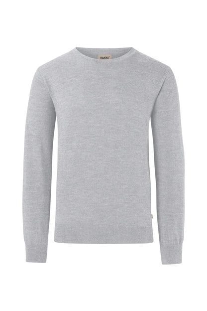 HAKRO Pullover Merino-Wolle - Grau meliert - 1
