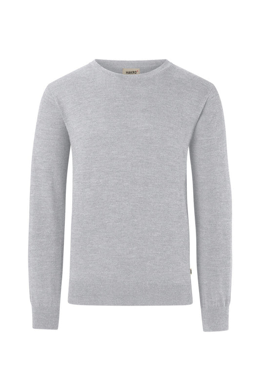 HAKRO Pullover Merino-Wolle - Grau meliert - 1