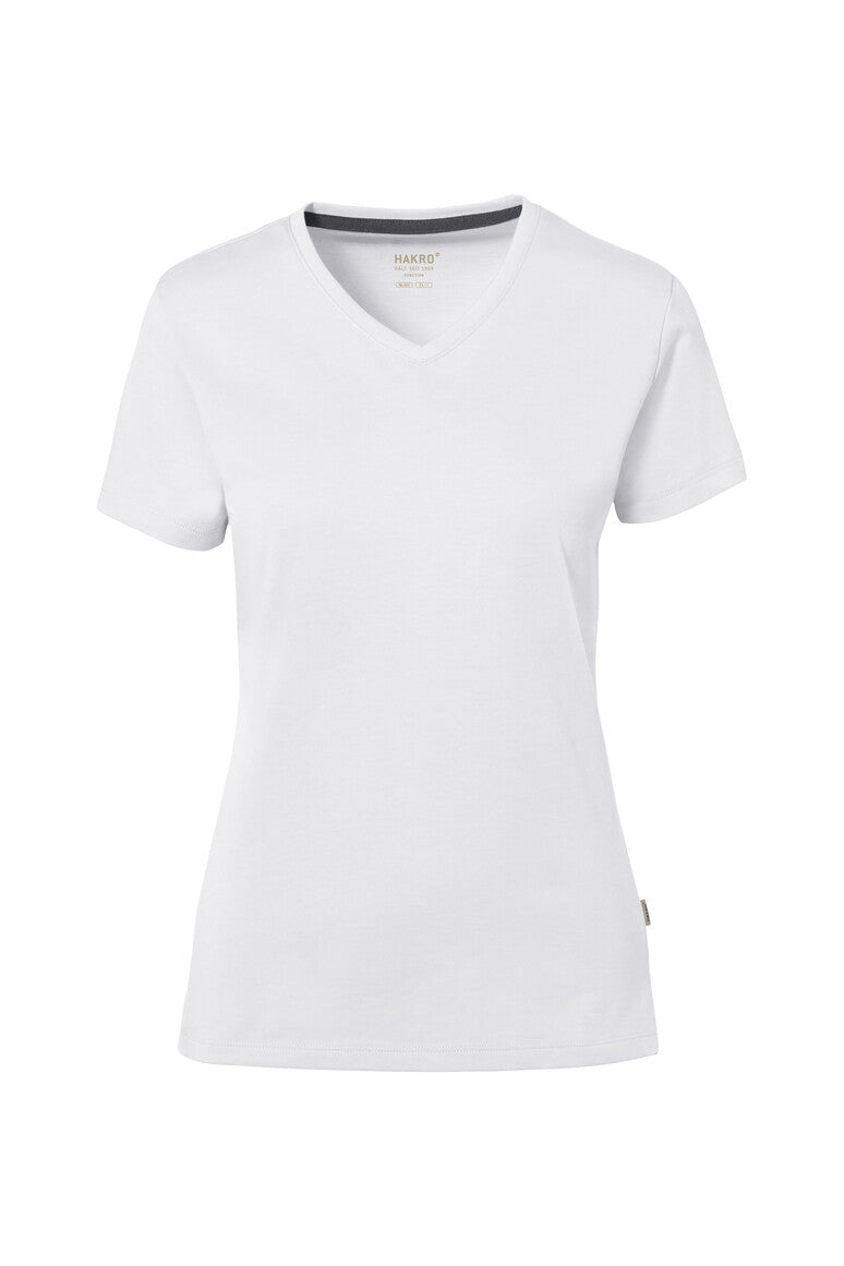 HAKRO COTTON TEC® Damen V-Shirt - Weiß - 1