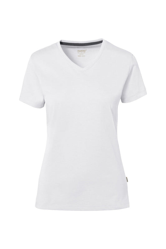HAKRO COTTON TEC® Damen V-Shirt - Weiß - 1