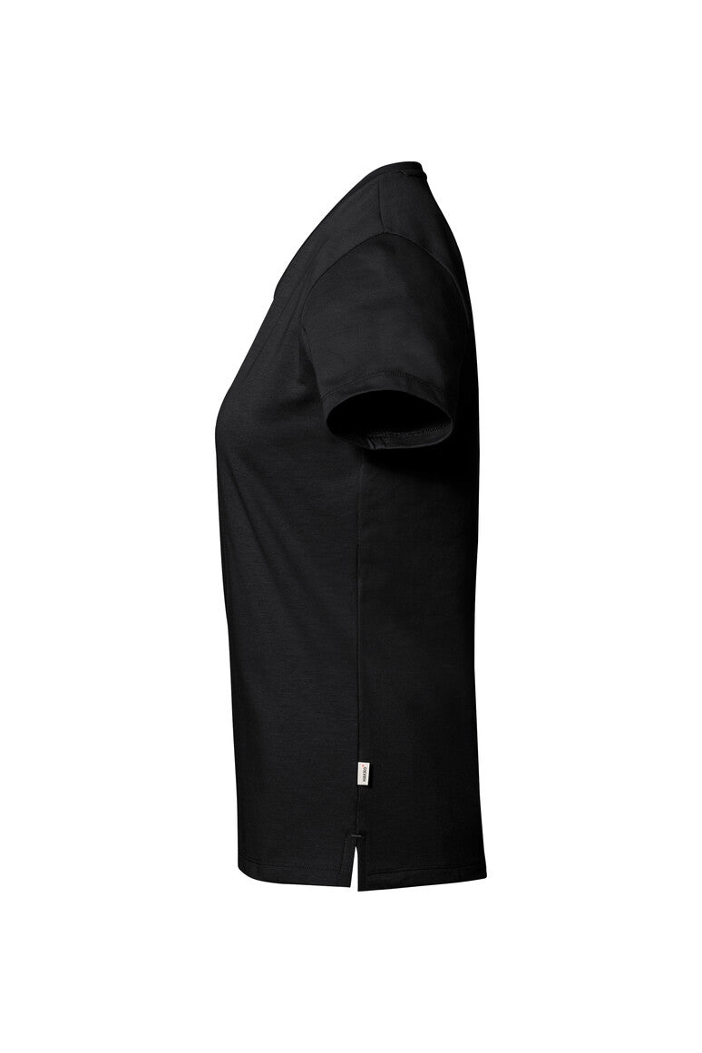 HAKRO COTTON TEC® Damen V-Shirt - Schwarz - 2