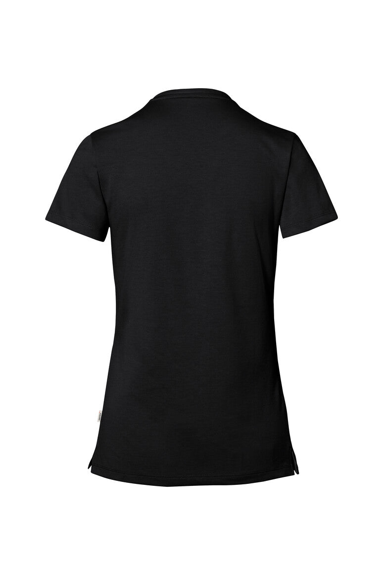 HAKRO COTTON TEC® Damen V-Shirt - Schwarz - 3