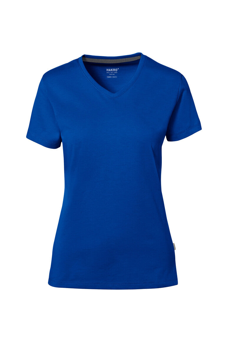 HAKRO COTTON TEC® Damen V-Shirt - Royalblau - 1