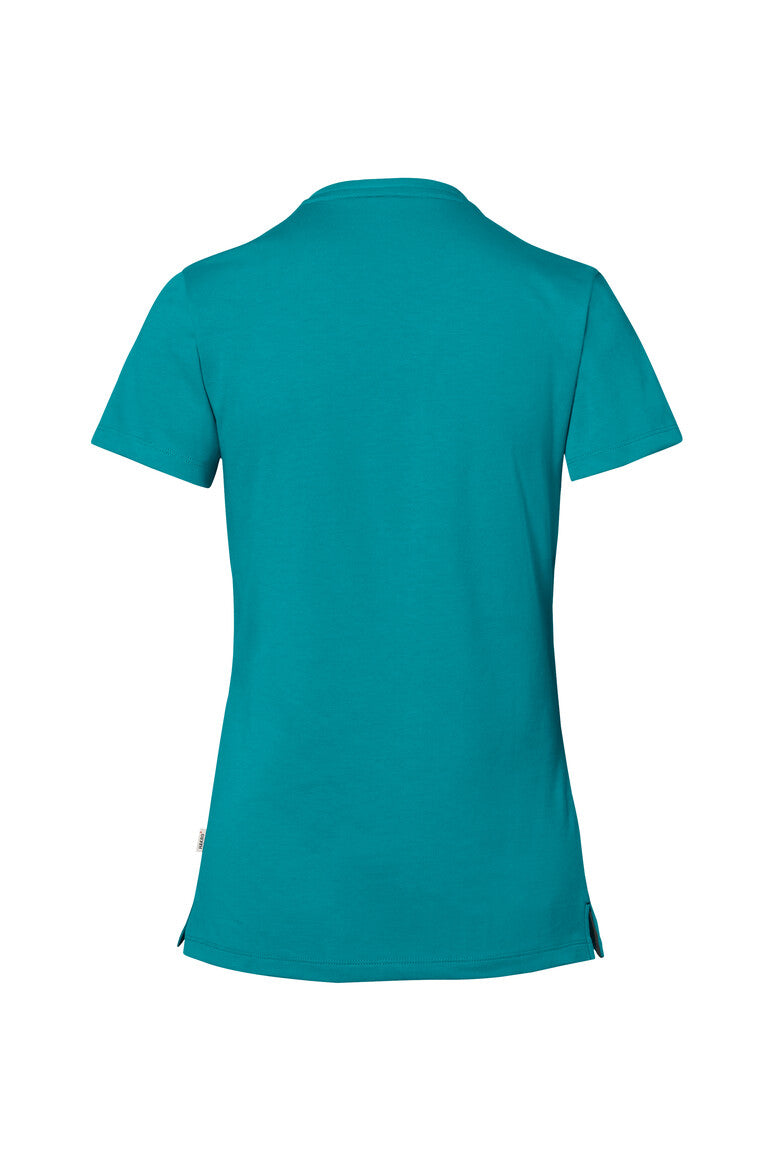 HAKRO COTTON TEC® Damen V-Shirt - Smaragd - 3