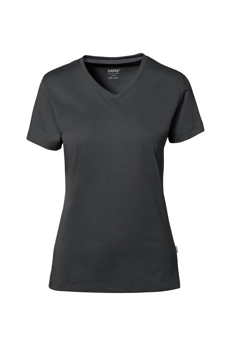 HAKRO COTTON TEC® Damen V-Shirt - Anthrazit - 1