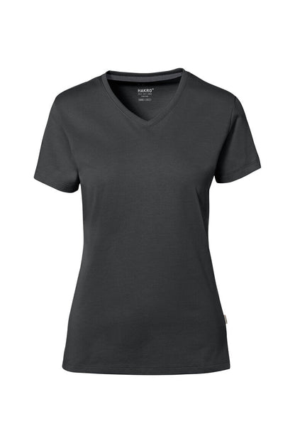 HAKRO COTTON TEC® Damen V-Shirt - Anthrazit - 1