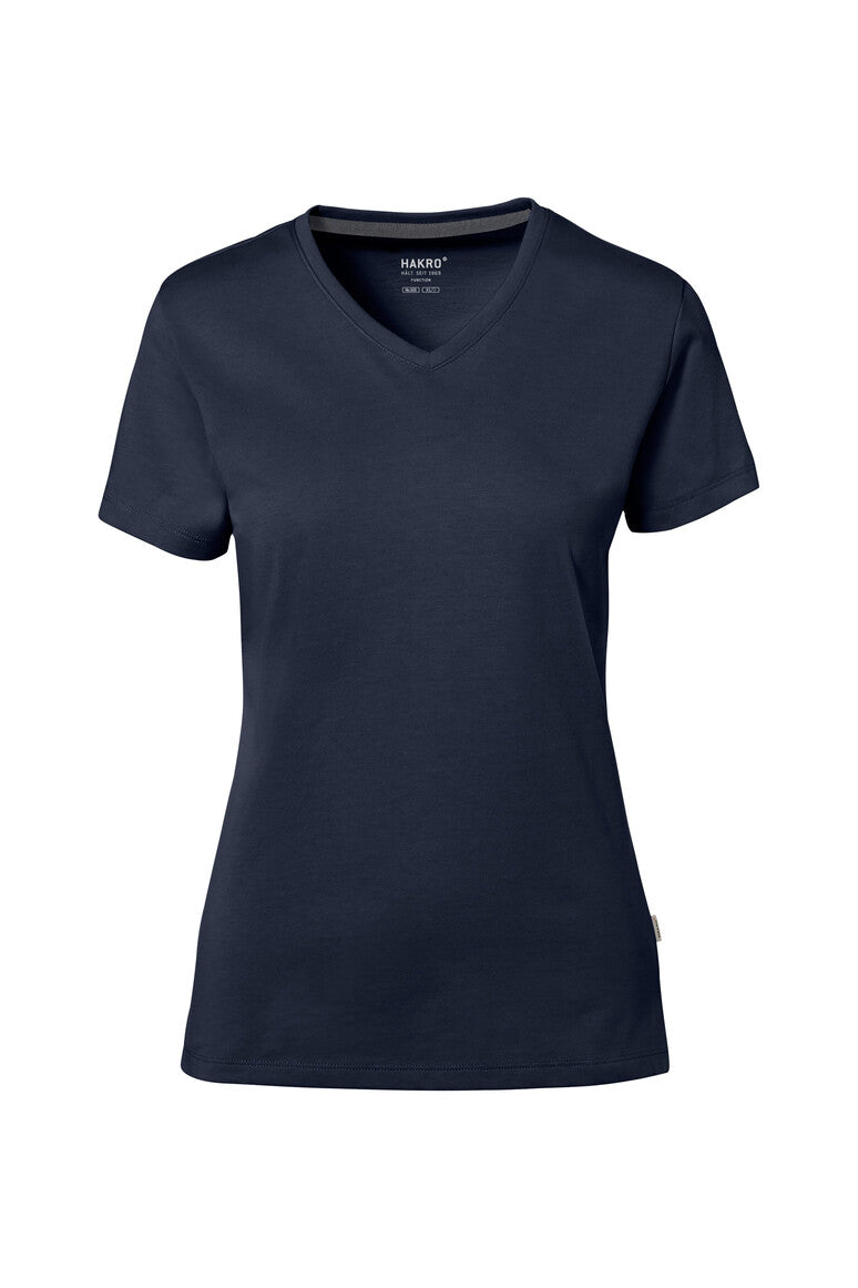 HAKRO COTTON TEC® Damen V-Shirt - Tinte - 1