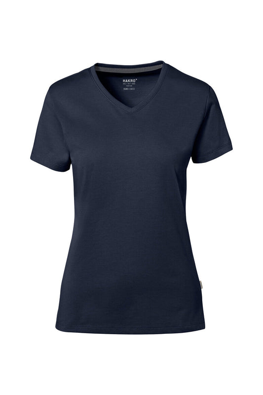 HAKRO COTTON TEC® Damen V-Shirt - Tinte - 1