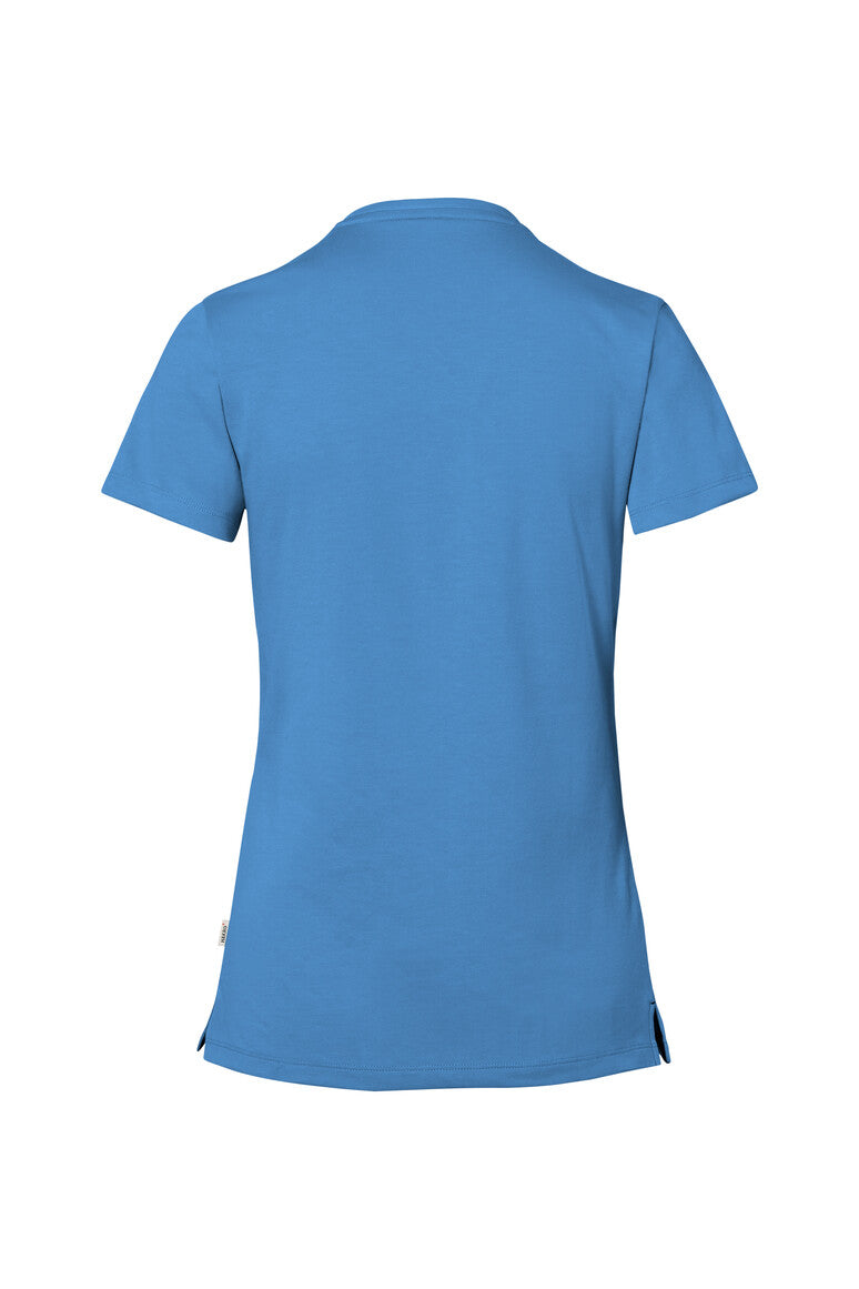 HAKRO COTTON TEC® Damen V-Shirt - Malibublau - 3