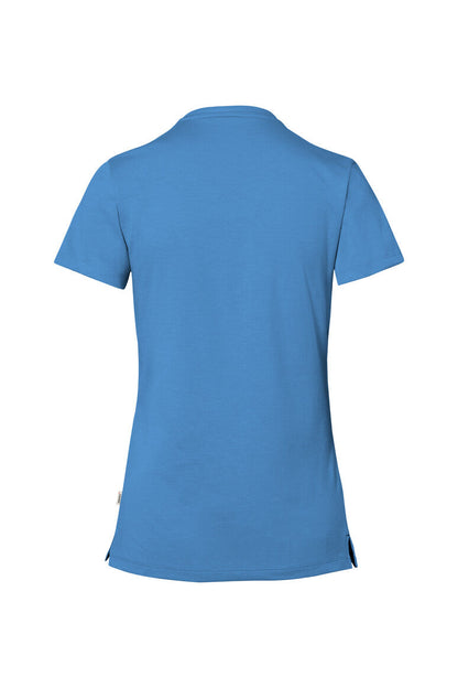 HAKRO COTTON TEC® Damen V-Shirt - Malibublau - 3