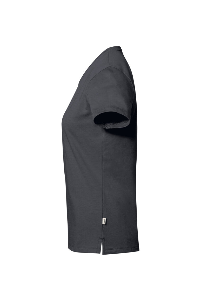 HAKRO COTTON TEC® Damen V-Shirt - Karbongrau - 2