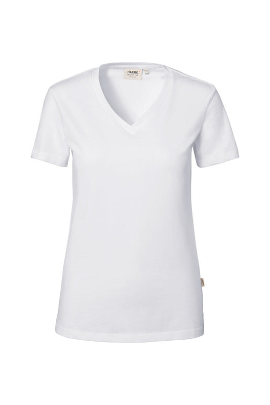 HAKRO Damen V-Shirt Stretch - Weiß - 1