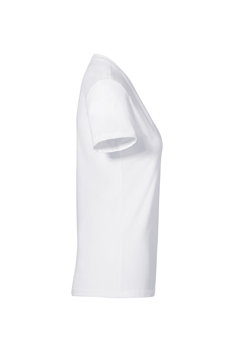 HAKRO Damen V-Shirt Stretch - Weiß - 4