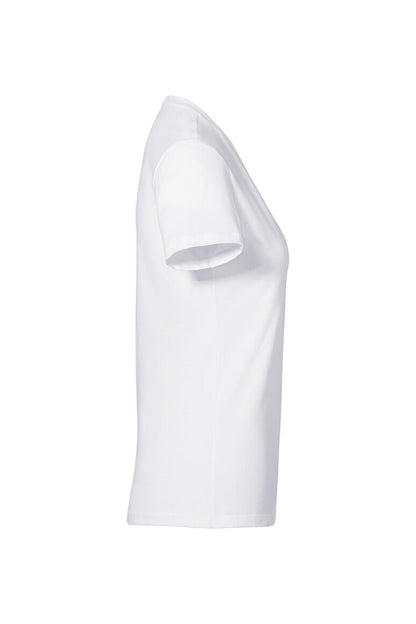 HAKRO Damen V-Shirt Stretch - Weiß - 4