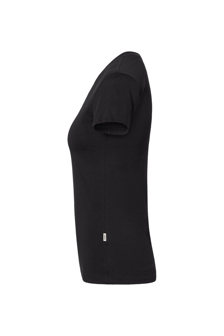 HAKRO Damen V-Shirt Stretch - Schwarz - 2