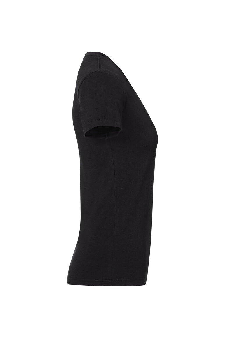 HAKRO Damen V-Shirt Stretch - Schwarz - 4