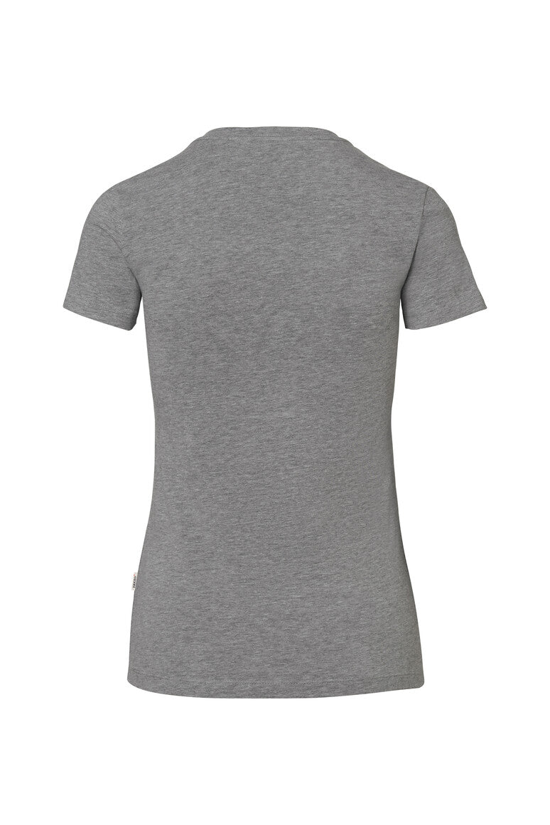 HAKRO Damen V-Shirt Stretch - Grau meliert - 3