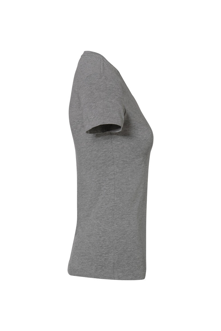 HAKRO Damen V-Shirt Stretch - Grau meliert - 4