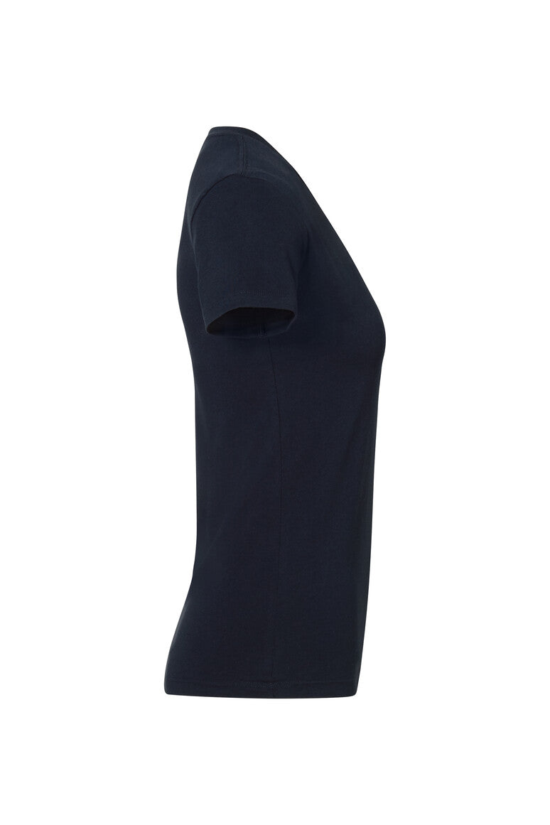 HAKRO Damen V-Shirt Stretch - Tinte - 4