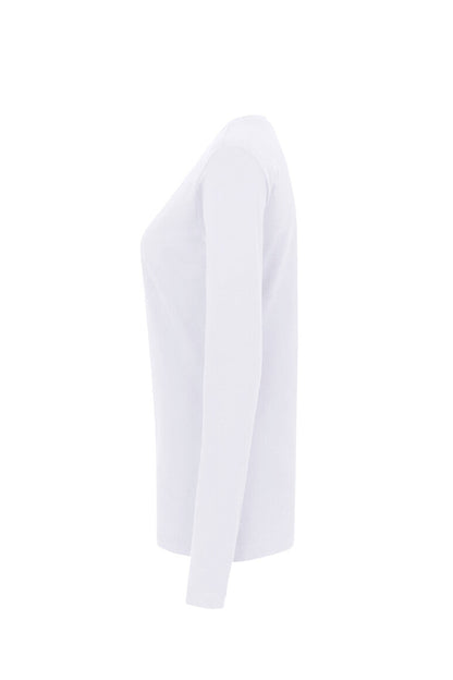 HAKRO Damen Longsleeve Classic - Weiß - 2