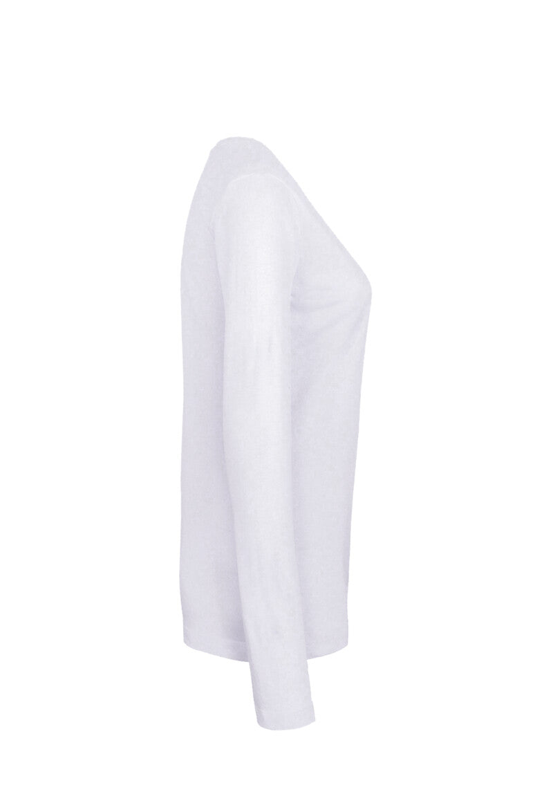 HAKRO Damen Longsleeve Classic - Weiß - 4