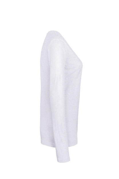 HAKRO Damen Longsleeve Classic - Weiß - 4