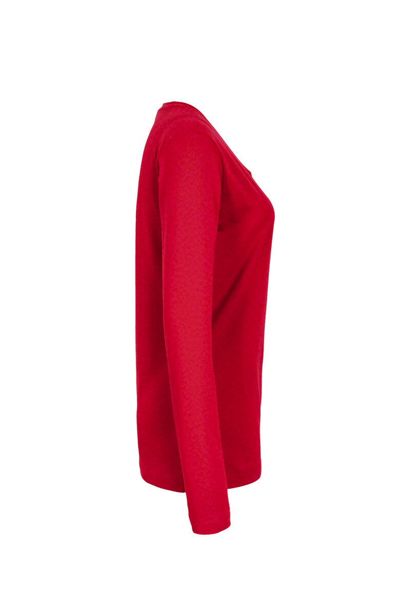 HAKRO Damen Longsleeve Classic - Rot - 4