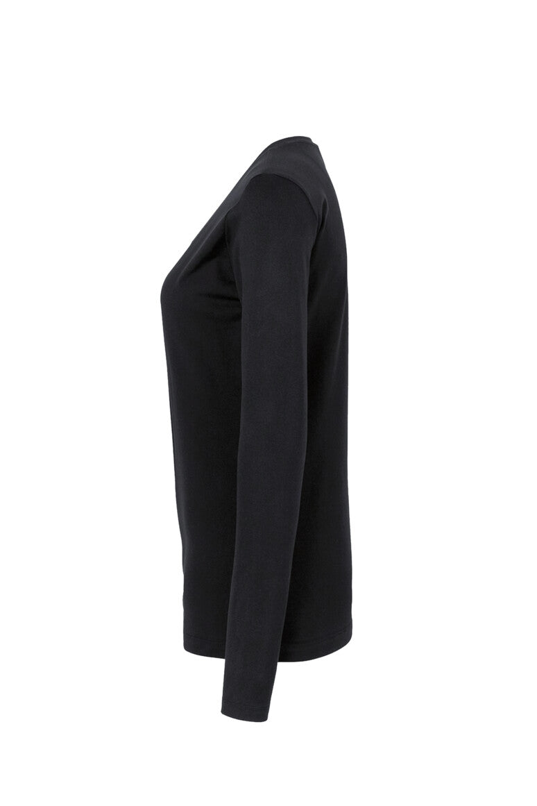 HAKRO Damen Longsleeve Classic - Schwarz - 2