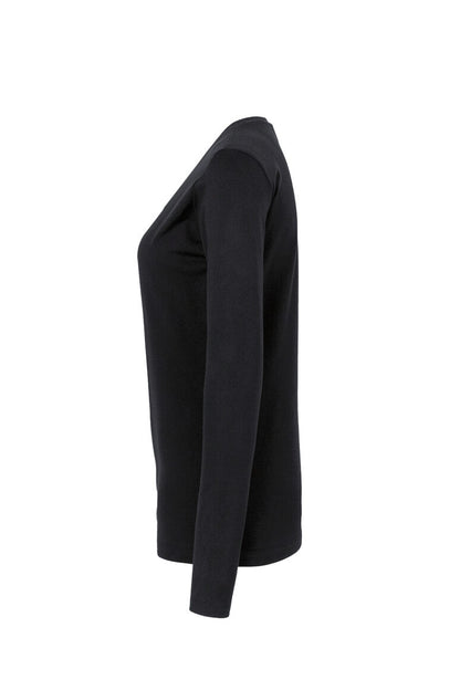 HAKRO Damen Longsleeve Classic - Schwarz - 2