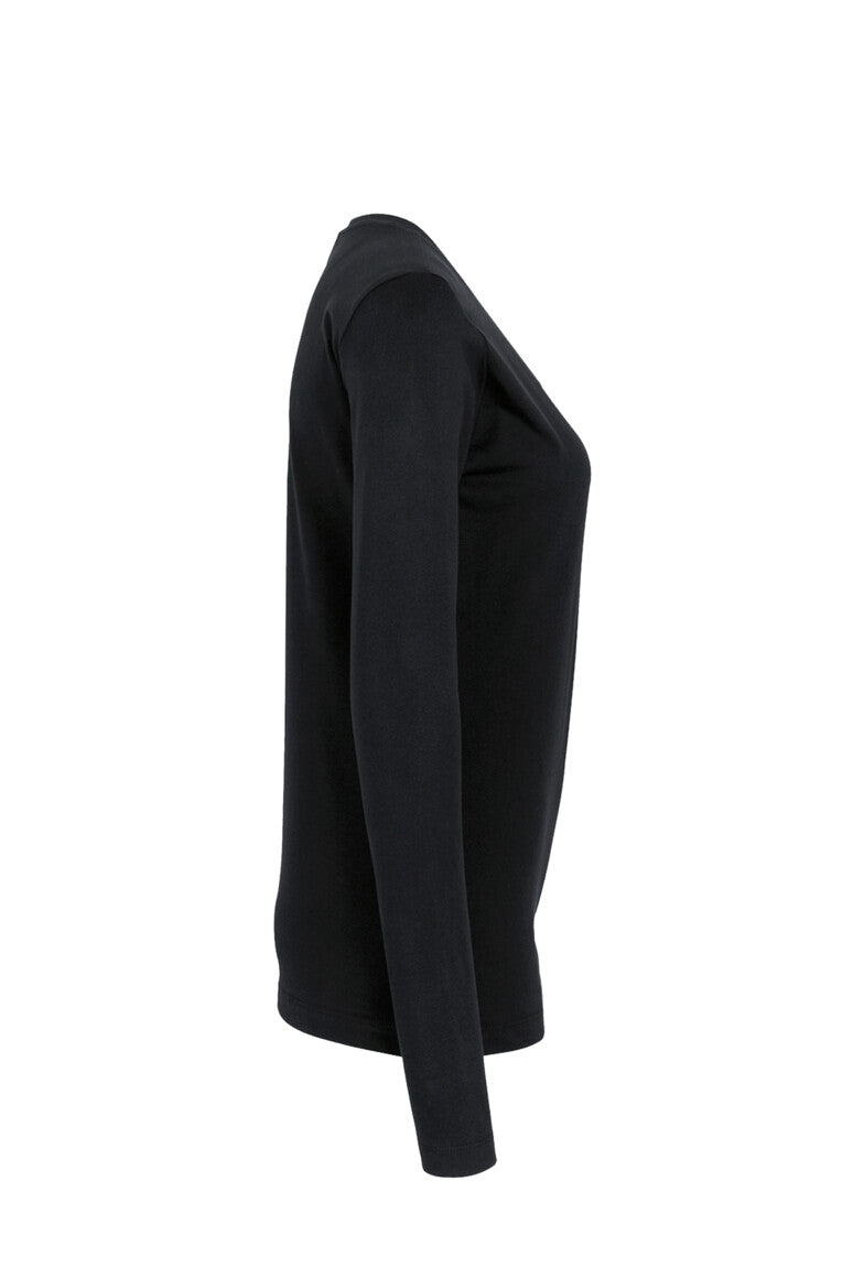 HAKRO Damen Longsleeve Classic - Schwarz - 4