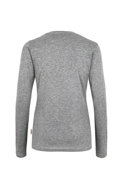 HAKRO Damen Longsleeve Classic - Grau meliert - 3